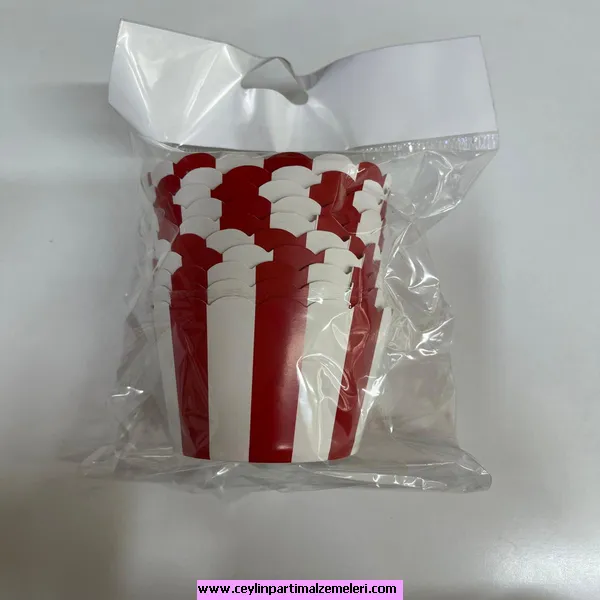 Kırmızı-Beyaz Cupcake Kabı